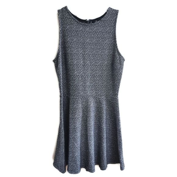 Navy Print Fit and Flare Dress by Gap - Picture 1 of 5